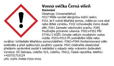 Svíčka Dvojitý oblouk – Červená / Černá višeň / Dvojité srdíčko